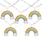 10ct. LED Warm White Rainbow Christmas String Lights with Clear Wire